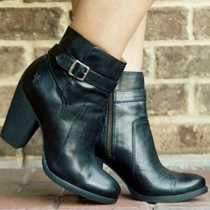 Frye Patty Riding Bootie in Black